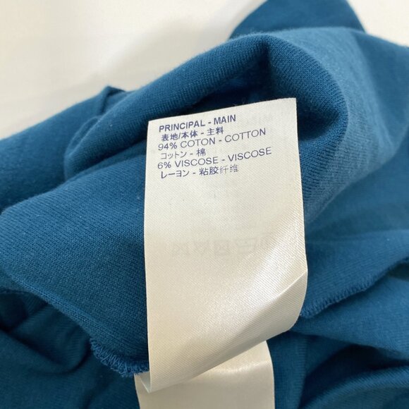 LOUIS VUITTON Teal Cotton Jacquard Velour 'Space' Logo Tee - Picture 8 of 8